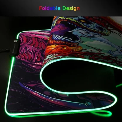 Call Of Duty LED Gaming Mousepads Large Desk Mat PC Gamer RGB Mouse Pad Luminous XXL Mice Mats With Backlight - Image 5