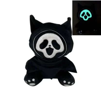 Grim Reaper Plush Toy Scream Halloween Room Decoration Haunted House Scene Decoration Luminous Doll Halloween Gift - Image 2