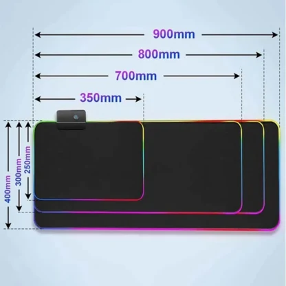 Call Of Duty LED Gaming Mousepads Large Desk Mat PC Gamer RGB Mouse Pad Luminous XXL Mice Mats With Backlight - Image 6