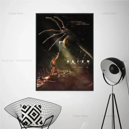 Poster Prints Hot Alien Romulus New 2024 Horror Movie Film Gifts Canvas Painting Wall Art Picture Living Kitchen Room Home Decor - Image 4