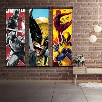 Marvel D-Deadpool Wallpaper Wall Artwork Canvas Painting Print Decor Hanging Scroll Home Decoration Wolverine Poster Art Gift - Image 5