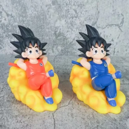 10cm Dragon Ball Z Anime Figures Child Son Goku Figure Action Anime Somersault Cloud Pvc Statue Model Fashion Kids Toys 2