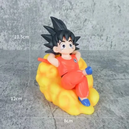 10cm Dragon Ball Z Anime Figures Child Son Goku Figure Action Anime Somersault Cloud Pvc Statue Model Fashion Kids Toys 3