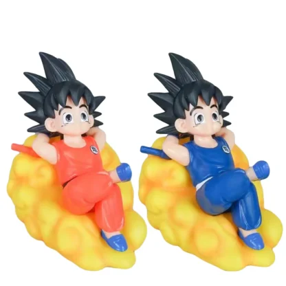 10cm Dragon Ball Z Anime Figures Child Son Goku Figure Action Anime Somersault Cloud Pvc Statue Model Fashion Kids Toys 5