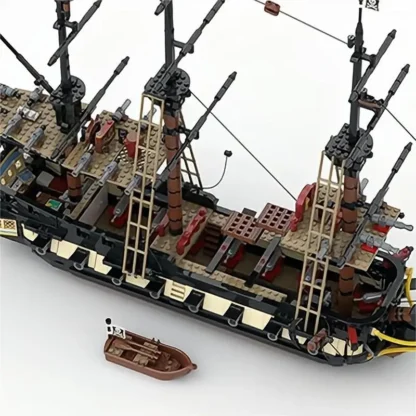 1901PCS Moc Building Blocks Pirates Flag Military Model Privateer Frigate Technical Bricks Toys For Childr Holiday Gift - Image 5