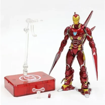 Marvel Iron Man MK50 SHFiguarts Marvel legend Nano Metal KAIYODO YAMAGUCHI Tony Stark Action Figure Model Toys Collection Gift - Image 4