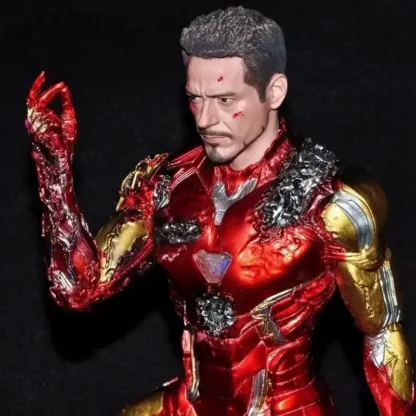 The Avengers Endgame Anime Figure Iron Man Mk85 Snap Your Model Dolls Gk Kneeling Statue Collection Decoration Birthday Toys Gif - Image 3