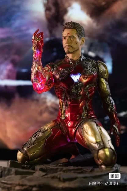 The Avengers Endgame Anime Figure Iron Man Mk85 Snap Your Model Dolls Gk Kneeling Statue Collection Decoration Birthday Toys Gif - Image 6