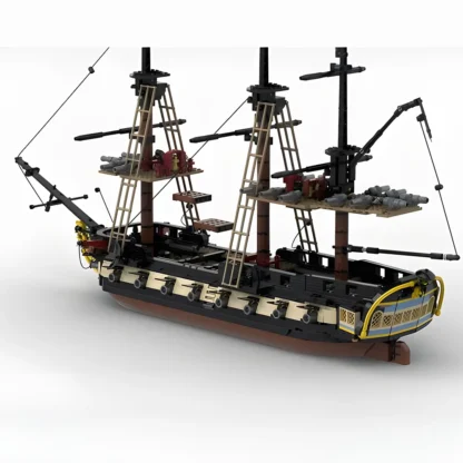 1901PCS Moc Building Blocks Pirates Flag Military Model Privateer Frigate Technical Bricks Toys For Childr Holiday Gift - Image 3