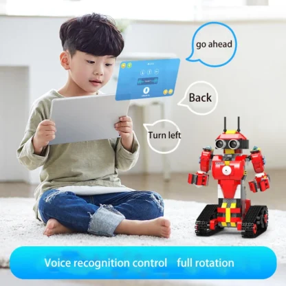 Science and education dual remote control programmable educational gift toy intelligent programming building block robot - Image 6