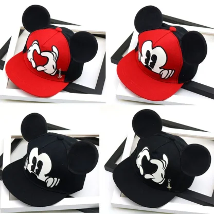 Disney Mouse Mickey Kids Hat Boy Girl Baseball Caps Mickey Minnie Mouse Cartoon Fashion Baby Caps for Baby Summer Hat