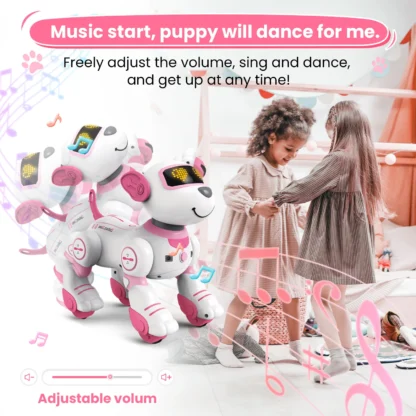 Remote Control Robot Dog Programmable Smart Interactive Stunt Robot Dog With Touch Function Singing Dancing Walking Smart Toy - Image 5