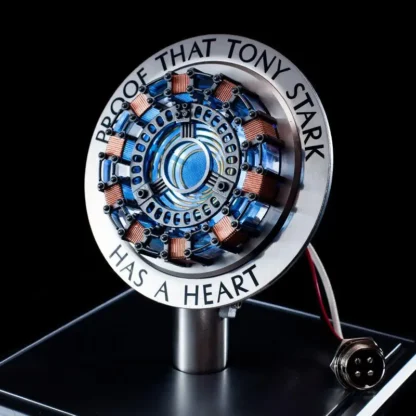 Avenger Iron Man Mk1 Arc Reactor Tony Stark Heart Of Mark Figure Led Light Model Superhero 1:1 Cosplay Toys Chest Lamp Kids Gift