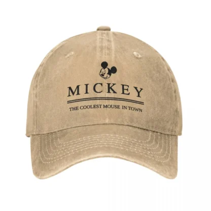 MICKEY Mouse The Coolest Mouse In Town Baseball Caps Unisex Style Distressed Washed Snapback Cap Outdoor Caps Hat - Image 2