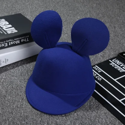 Disney Big Ears Fedoras For Women Fashion Classic Solid Color Cute Mickey Minnie Baseball Cap Girls Cartoon Unisex Headgear Kids - Image 6