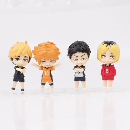 8pcs/Set Haikyuus Action Figure Toys Q version Kenma Kozume Shoyo Hinata Kotaru Bokuto Yu Nishinoya Volleyball Model Dolls - Image 6