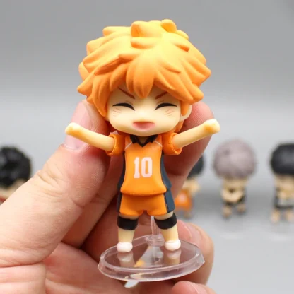 8pcs Haikyuu Anime Figure Kageyama Tobio Shoyo Hinata Figures Kotaru Bokuto Yu Nishinoya Figurine Model Collection Boy Gift Toy - Image 4