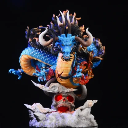 22cm One Piece Anime Figure GK Kaido Dragon Form Four Emperors With Lamp PVC Action Figure Model Dolls Antistress Toy For Gift - Image 3