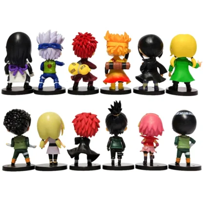 New 12pcs/set Anime Figure Naruto Shippuden Hinata Sasuke Itachi Kakashi Gaara Action Figure Q Version PVC Figures Toys Gift - Image 5