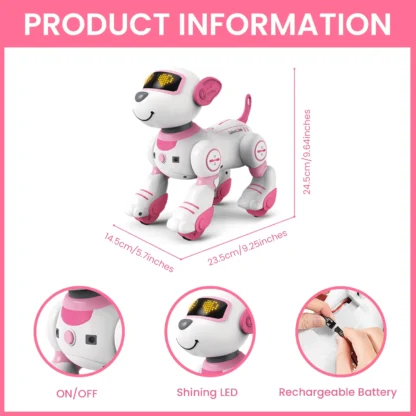 Remote Control Robot Dog Programmable Smart Interactive Stunt Robot Dog With Touch Function Singing Dancing Walking Smart Toy - Image 6