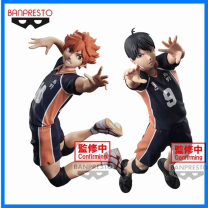 Original BANDAI Haikyu!! Tobio Kageyama Shoyo Hinata Posing Figure Anime Action Figurine PVC Model Banpresto Birthday Gift