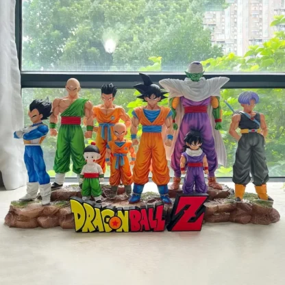 9pcs Dragon Ball Z Infinite Z Warrior Set GK Figures Goku Gohan Vegeta Piccolo Torankusu Trendy Toy Model Statue Decoration Gift 1