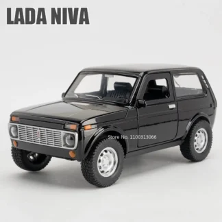 Big 1/18 Russia Lada Niva Model Car Toys Alloy Diecast Doors Can Opened SUV Models Rubber Tires Off-road Friend Birthday Gift 1