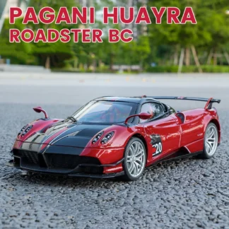 1:18 Pagani Huayra Roadster BC Sports Car Alloy Scale Car Model Diecast Metal Sound＆Light Collection Children Toy Vehicles Gift 1