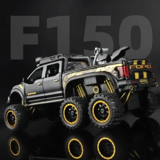 1:24 Pickup Trucks for Boys F150 Raptor Diecast Metal Model Car with Sound and Light for Kids Age 3 Year and up Blue 1