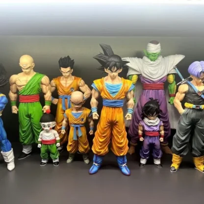 9pcs Dragon Ball Z Infinite Z Warrior Set GK Figures Goku Gohan Vegeta Piccolo Torankusu Trendy Toy Model Statue Decoration Gift 5