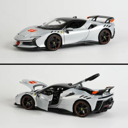 Bburago 1:18 Ferrari SF90 XX Stradale Sports Car Static Simulation Die Cast Vehicles Collectible Model Car Toys 5