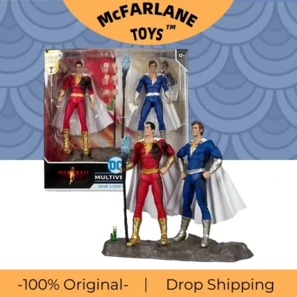 McFarlane Toys DC Multiverse Shazam & Freddie Freeman 7'' Action Figures Model Kits Original Doll Collection Gift 1