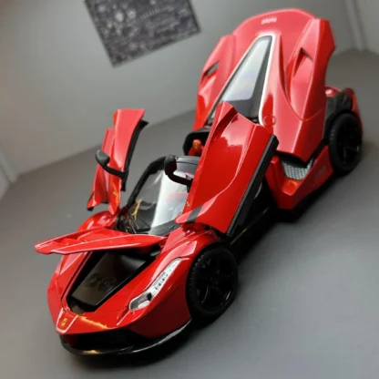 1:22 Ferrari Laferrari convertible Alloy Racing Car Model Diecast Metal Toy Vehicles Car Model Simulation Kids Toy Gift E187 4