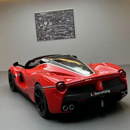 1:22 Ferrari Laferrari convertible Alloy Racing Car Model Diecast Metal Toy Vehicles Car Model Simulation Kids Toy Gift E187 3