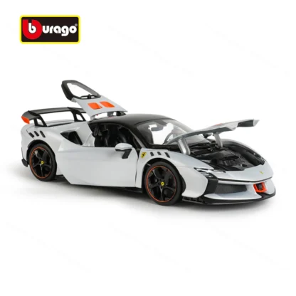 Bburago 1:18 Ferrari SF90 XX Stradale Sports Car Static Simulation Die Cast Vehicles Collectible Model Car Toys 1