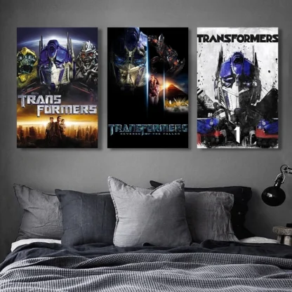 Movie Canvas Painting Classic Movie Poster Transformers Printing Poster Bedroom Decor Motion Scenery Office Room Decor 3