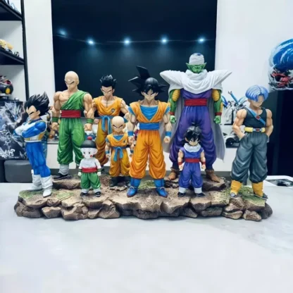 9pcs Dragon Ball Z Infinite Z Warrior Set GK Figures Goku Gohan Vegeta Piccolo Torankusu Trendy Toy Model Statue Decoration Gift 3