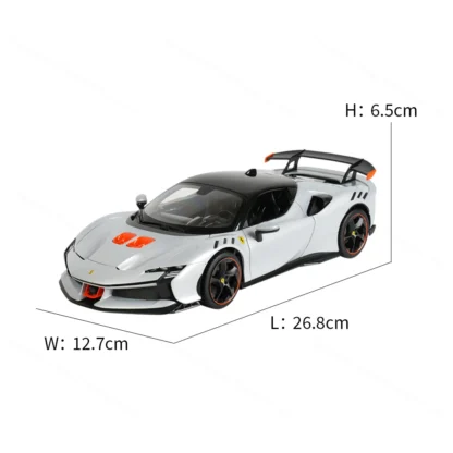 Bburago 1:18 Ferrari SF90 XX Stradale Sports Car Static Simulation Die Cast Vehicles Collectible Model Car Toys 2