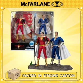 McFarlane Toys DC Multiverse Shazam & Freddie Freeman 2-pack 7'' Action Figures Model Garage Kits Original Doll Collection Gift 1