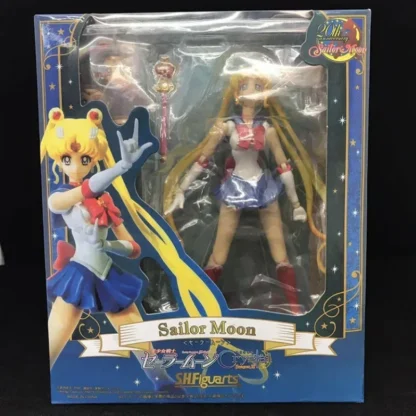 15cm Sailor Moon SHF Figuarts Action Figure Tsukino Usagi Sailor Mercury Venus Jupiter Saturn PVC Model Toys Kids Christmas Gift 1