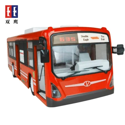 Double E 6Ch Rc Car Toys for Boys Remote Control Bus Open Door with Sound Light Children Gifts  2.4G Electric Toys Car Model 4