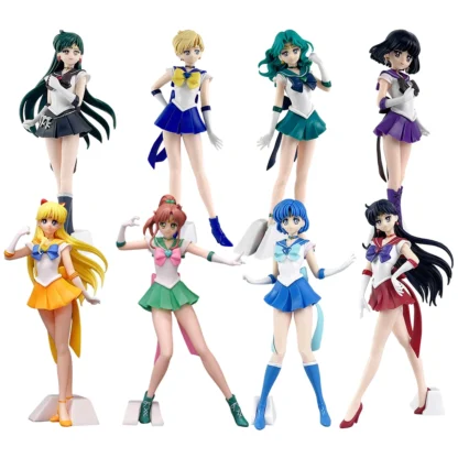 Cute Sailor Moon Anime Figure Kawaii Sailor Saturn Mars Mercury Jupiter Venus Action Figurine Collectible Kids Toys Model Gifts 6