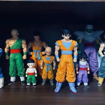 9pcs Dragon Ball Z Infinite Z Warrior Set GK Figures Goku Gohan Vegeta Piccolo Torankusu Trendy Toy Model Statue Decoration Gift 6