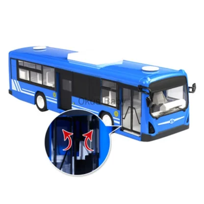 Double E 6Ch Rc Car Toys for Boys Remote Control Bus Open Door with Sound Light Children Gifts  2.4G Electric Toys Car Model 5