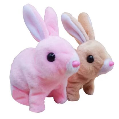 Simulation Pet Plush Electric White Rabbit Toys - Image 4