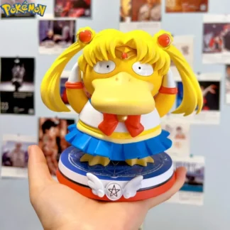 13cm Pokemon Psyduck Sailor Moon Figure Action Anime Figurine Statue Minako Makoto Kawaii Model Decoration Car Ornament Toy Gift 1