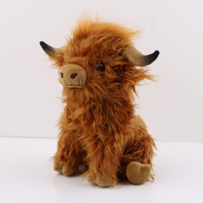 Scottish Highland Cow Plush Toy Long Hair Cute - Image 2