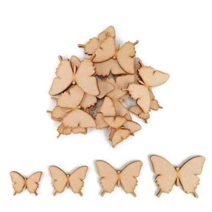 Butterfly MDF Craft Shapes Wooden Blank Decoration Embellishments bug insect art