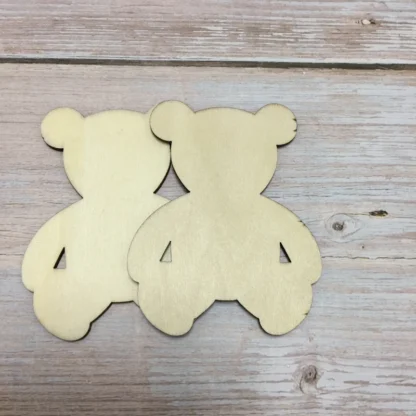 50 Bear laser cut plywood shape wood carving animal figures wood carving - Image 2