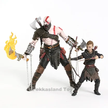 God of War figure toy Kratos & Atreus Ultimate KO's NECA Axe Shield Son Loki set PVC Action Figure Model Toy - Image 5